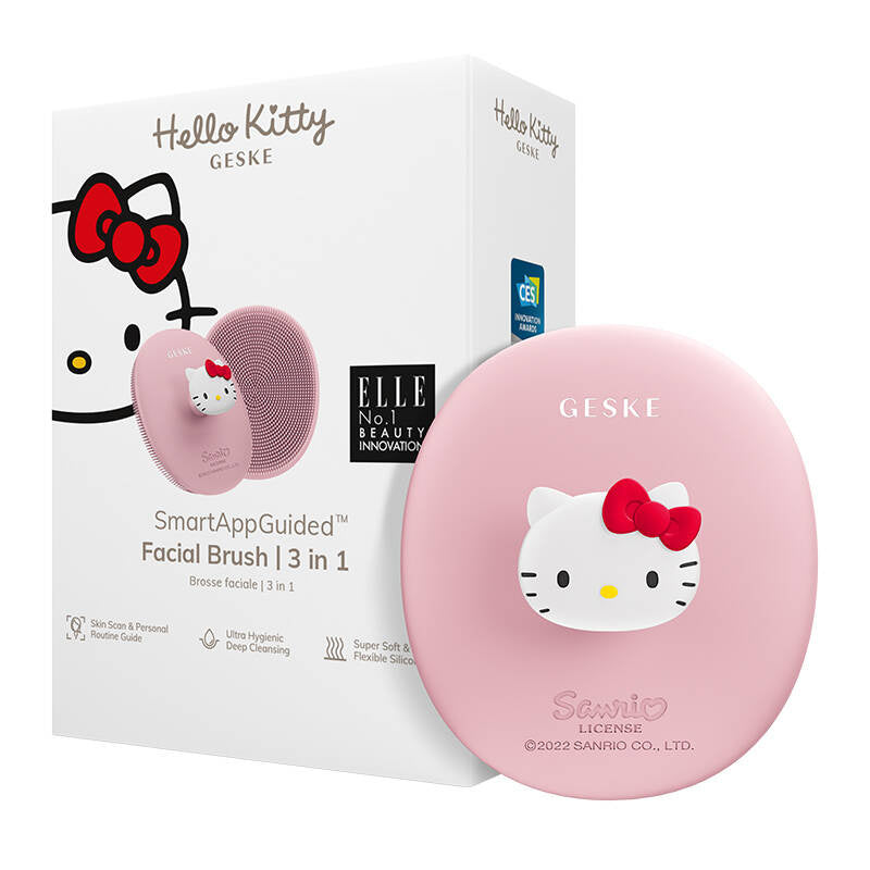 Facial Cleaning Brush 3in1 with handle Geske with APP (Hello Kitty pink)_0