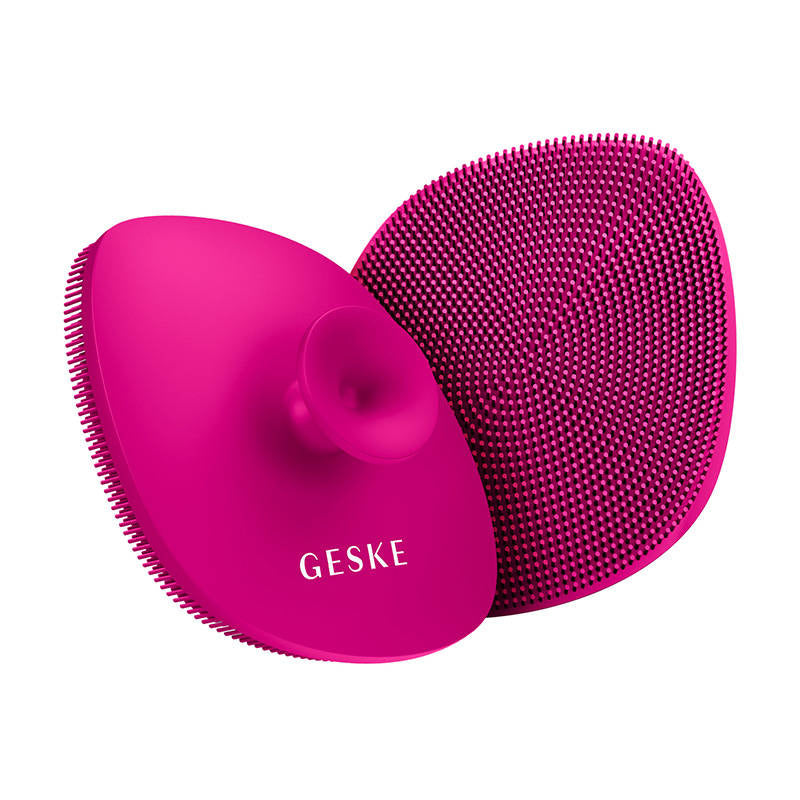 Facial Cleaning Brush 4in1 with Handle Geske with APP(magenta)_5