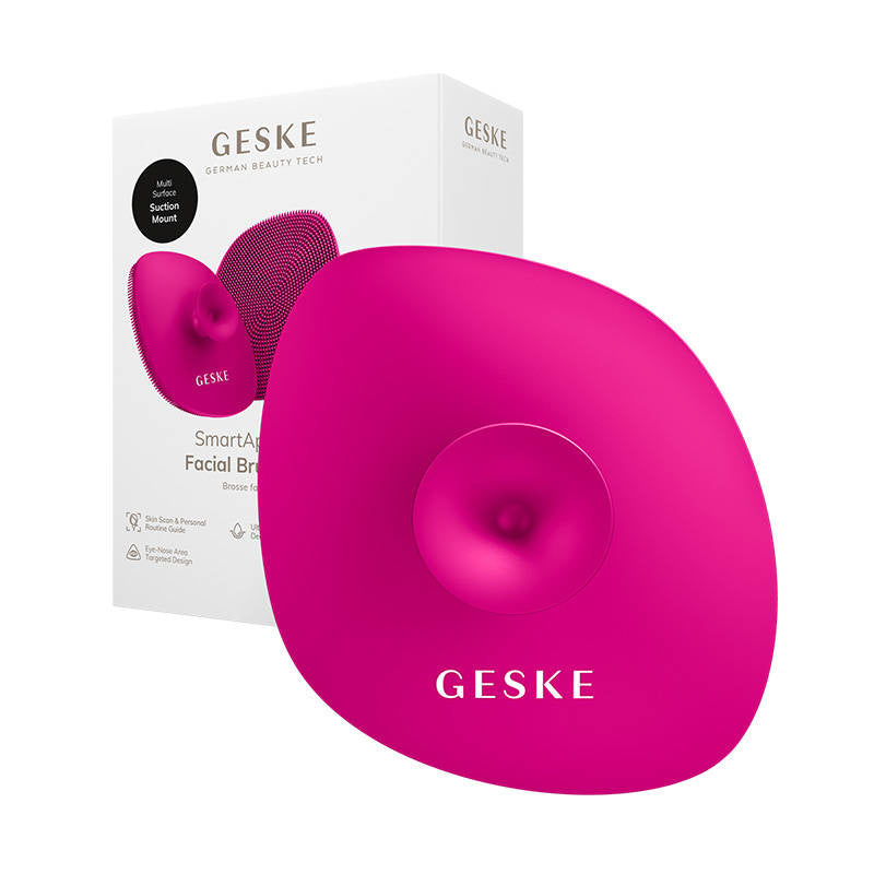 Facial Cleaning Brush 4in1 with Handle Geske with APP(magenta)_1