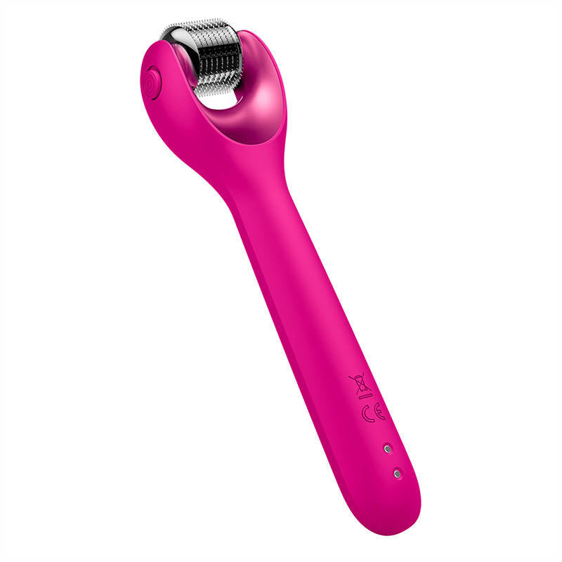 Micro Needle Face Roller 9in1 Geske with APP (magenta)_3