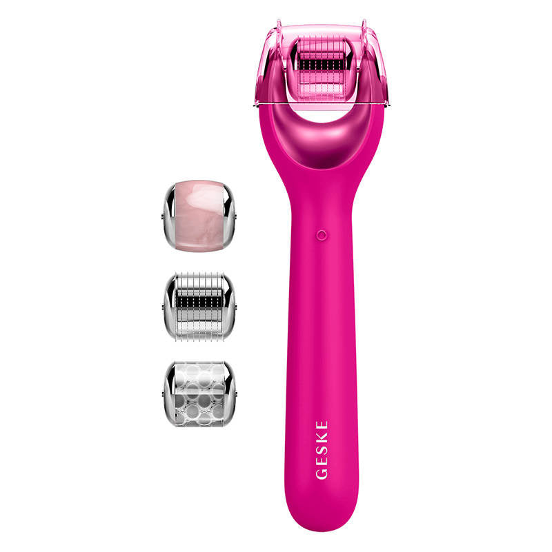 Micro Needle Face Roller 9in1 Geske with APP (magenta)_6