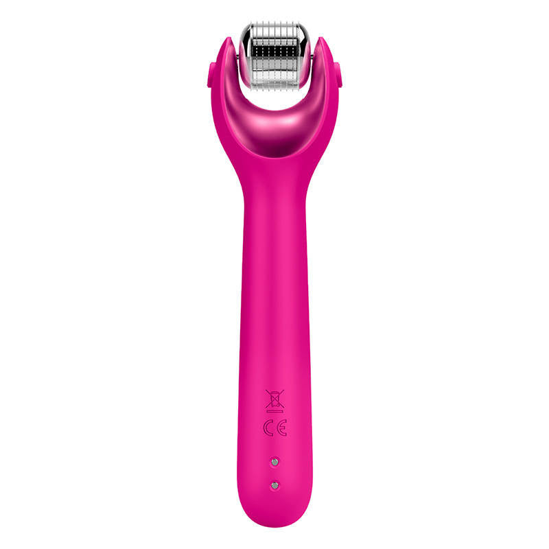 Micro Needle Face Roller 9in1 Geske with APP (magenta)_2