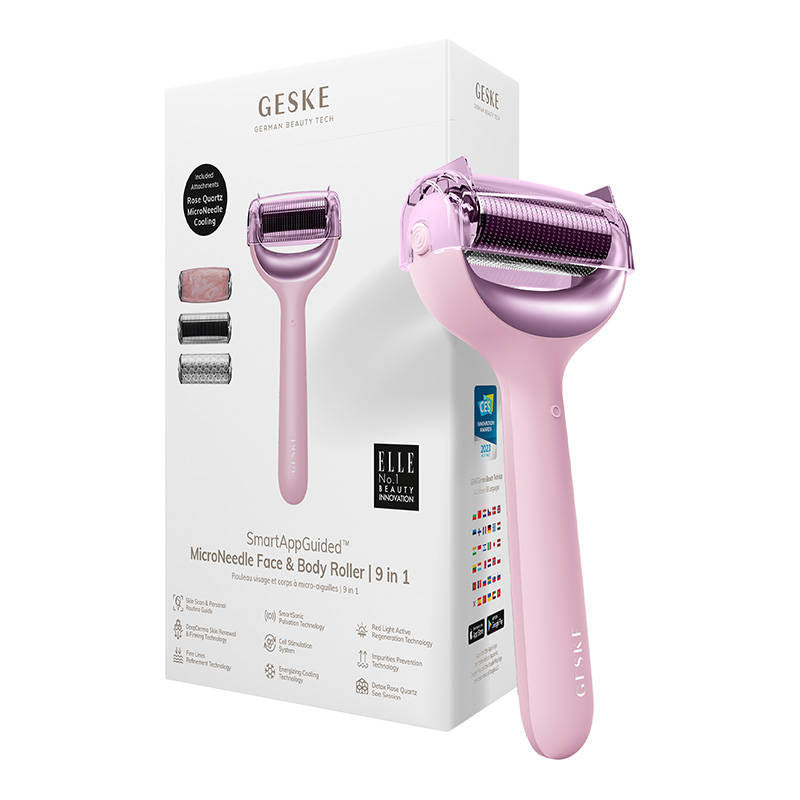 MicroNeedle Face&Body Roller 9in1 Geske with APP (pink)_1
