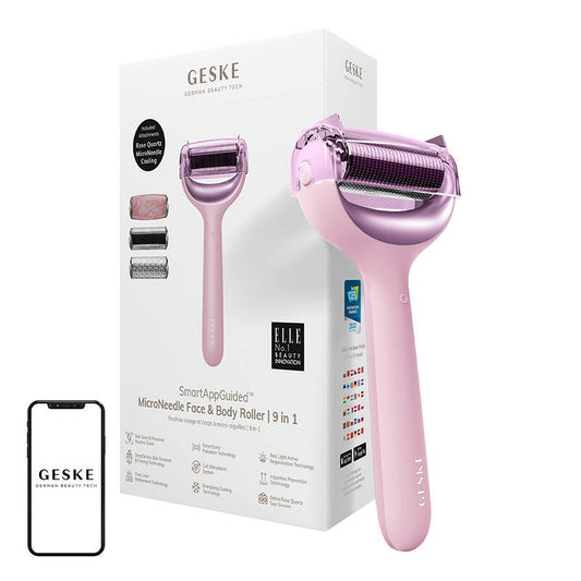 MicroNeedle Face&Body Roller 9in1 Geske with APP (pink)_0