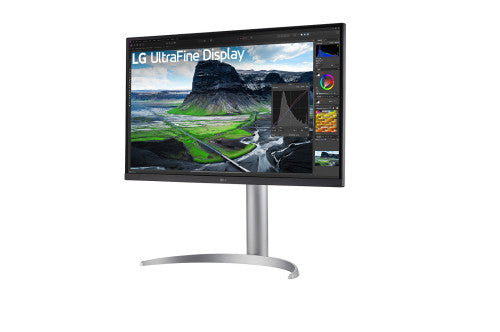 Monitor Profesional LG 27UQ850-W 27"/ 4K/ Multimedia/ Regulable en altura/ Plata_2