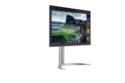Monitor Profesional LG 27UQ850-W 27"/ 4K/ Multimedia/ Regulable en altura/ Plata_4
