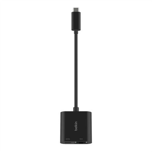 Adaptador Ethernet USB-C Belkin / 100W PD / Preto / INC019BTBK_2