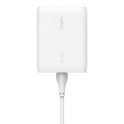 Carregador Belkin / Branco / 200W / 4-Port USB-C / WCH015VFWH_4