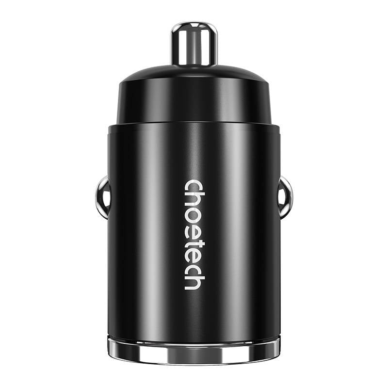 Car Charger Choetech TC0006 1x USB-A, 1x USB-C 30W PD 3.0 (black)_2