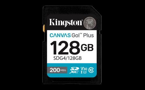 Kingston Technology 128GB SDXC Canvas Go Plus Gen4 200MB/s C10 UHS-I U3 V30_2