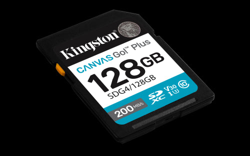 Kingston Technology 128GB SDXC Canvas Go Plus Gen4 200MB/s C10 UHS-I U3 V30_3