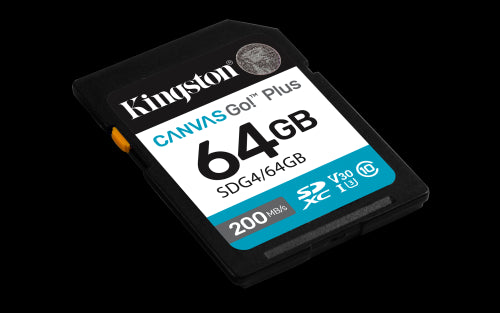 Kingston Technology 64GB SDXC Canvas Go Plus Gen4 200MB/s C10 UHS-I U3 V30_2