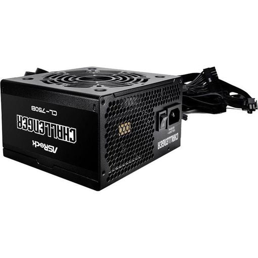 FUENTE ALIMENTACION ASROCK CL-750B,PSU,750W,80 PLUS BRONZE,120MM,ACTIVE PFC,PCI-E 5.1 (12+4pin)x1,PCI-E (6+2 pin)x4,SATA (5 pin)x4_1
