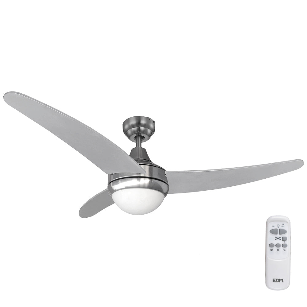 Ventoinha de teto modelo egeo. cor cormada. potência: 60w lâminas: ø122cm com controle remoto edm_0