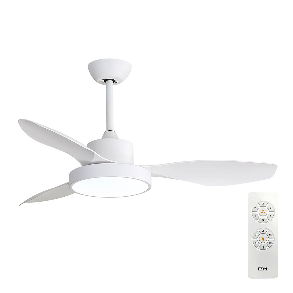 Ventoinha de teto de led 120cm 38w + luz 22w 2.160lm 3.000k - 4.000k - 5.000k mod. ártico edm_0