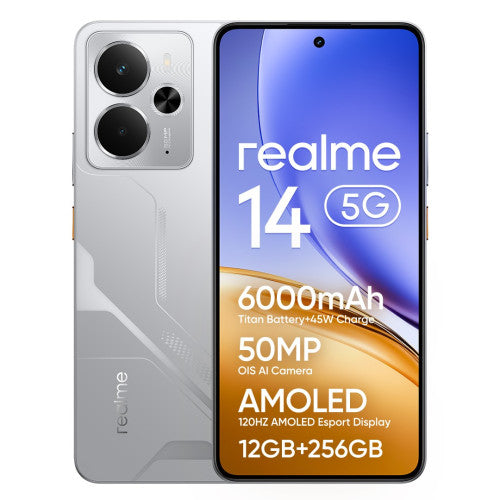 realme 14 16,9 cm (6.67") Android 15 5G 12 GB 256 GB 6000 mAh Plata_8