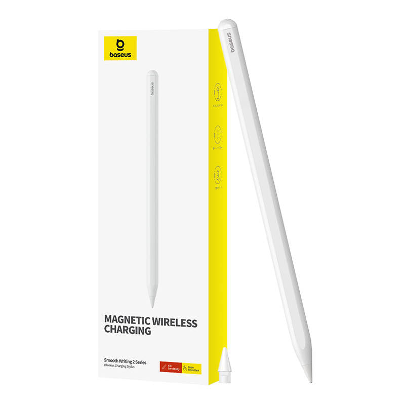 Baseus Smooth Writing 2 Overseas Edition stylus with active tip for iPad with replaceable tip - white_1