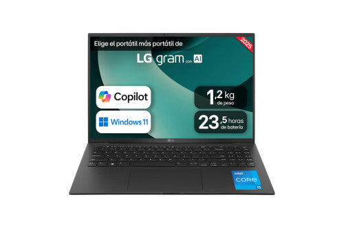 Portátil LG Gram 16Z90RU-G.AA55B Intel Core i5-1334U/ 16GB/ 512GB SSD/ 16"/ Win11_2