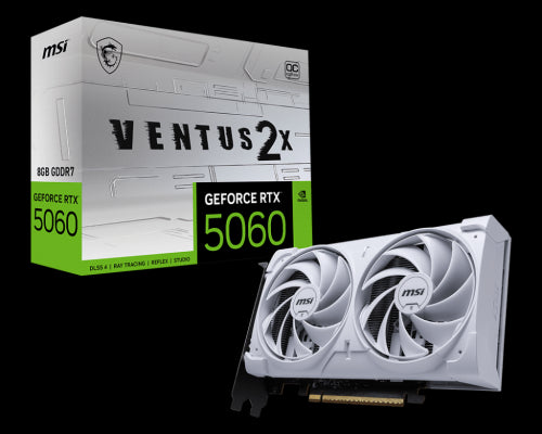 MSI GeForce RTX 5060 8G VENTUS 2X OC WHITE NVIDIA 8 GB GDDR7_0