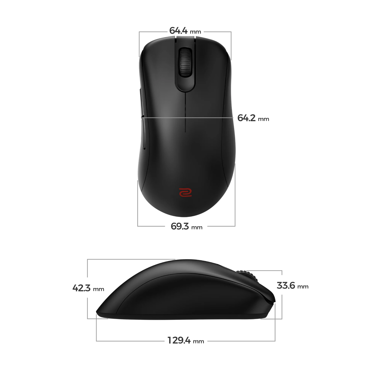 ZOWIE EC1-DW ratón Juego mano derecha USB tipo A Ãptico 3200 DPI_5