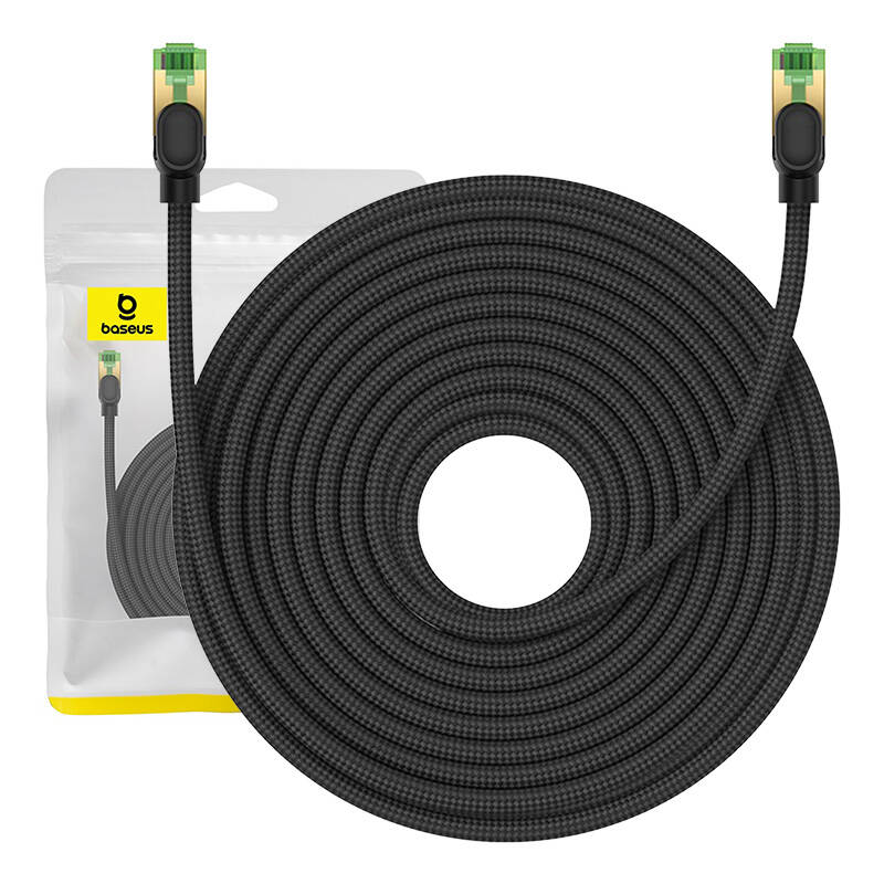 Baseus fast RJ45 cat. network cable. 8 40Gbps 20m braided black_1
