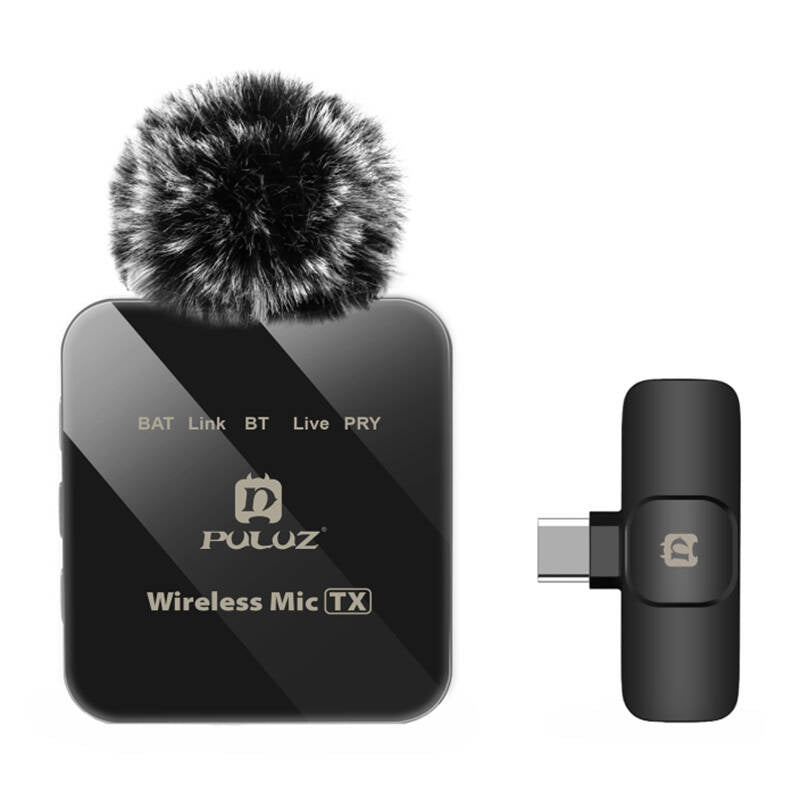Wireless Lavalier Microphone PULUZ PU648B (USB-C)_0