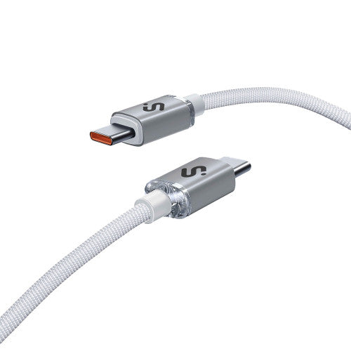 Cable USB 2.0 Tipo-C Subblim Optimus/ USB Tipo-C Macho - USB Tipo-C Macho/ Hasta 60W/ 480Mbps/ 2m/ Blanco_7