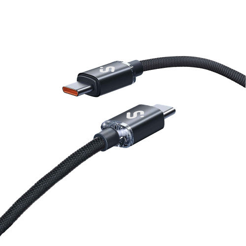 Cable USB 2.0 Tipo-C Subblim Optimus/ USB Tipo-C Macho - USB Tipo-C Macho/ Hasta 60W/ 480Mbps/ 2m/ Negro_7