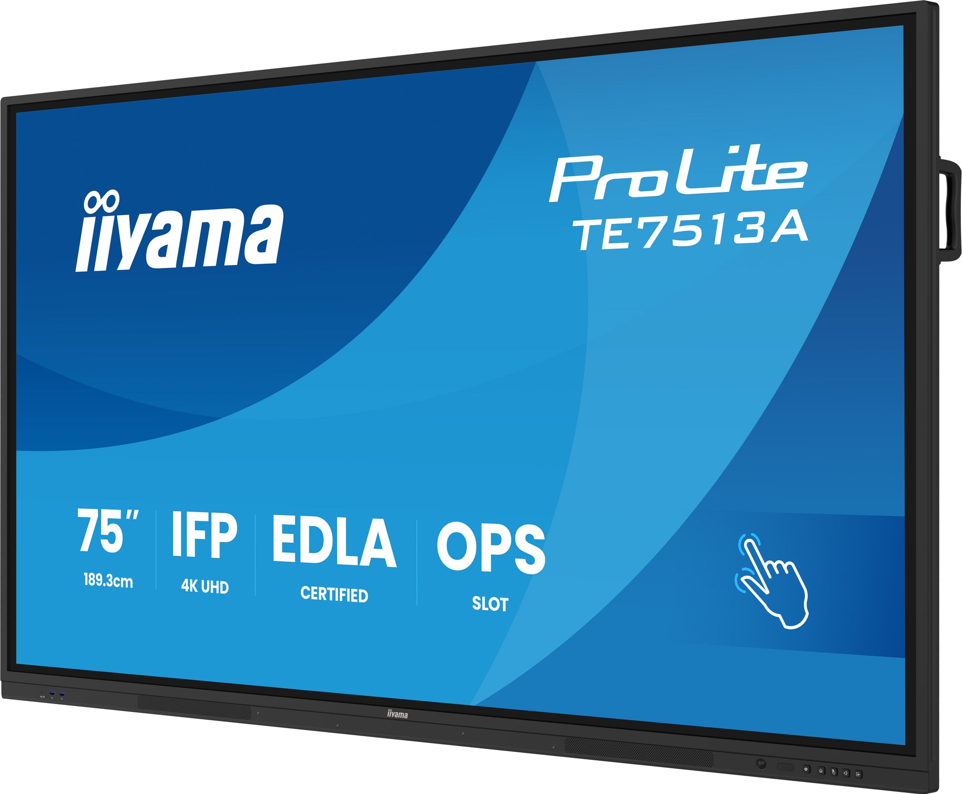 PANTALLA INTERACTIVA 75" EDLA, ANDROID 14, 8/128GB UHD IPS, MM 2X 20W  + 20W SUBWR, 2X HDMI, DP , 2X USB-C,  450CD/M, HORIZ , MEDIA PLAY USB PORTS, ANTIGLARE, LAN, RS232C, IIWARE WIFI-6/BT 5.0, OPS SLOT, VESA 400X400 (MOUNT INCLUDED) (TE7513A-B1AG)_18