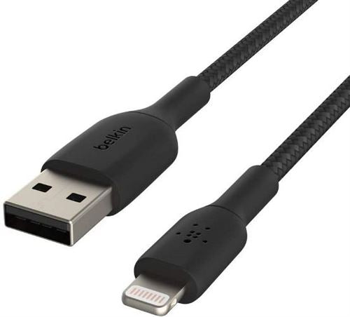 Cabo Lightning Belkin / 2m / Preto / MFi Certificado / CAA002bt2MBK_3