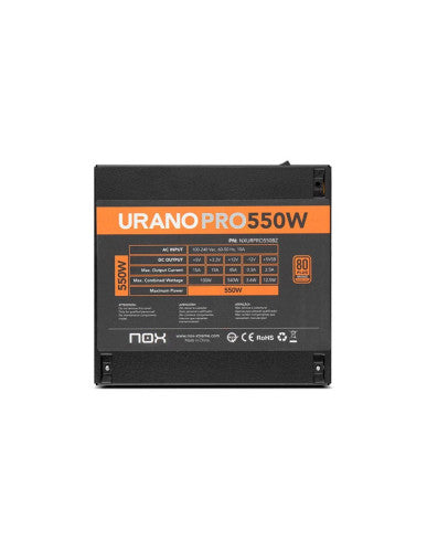 Fuente de Alimentación Nox Urano VX/ 550W/ Ventilador 12cm/ 80 Plus Bronze_4