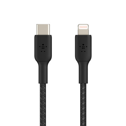 Cabo Lightning/USB-C Belkin / 2m trançado MFi cert. / Preto / CAA004bt2MBK_2