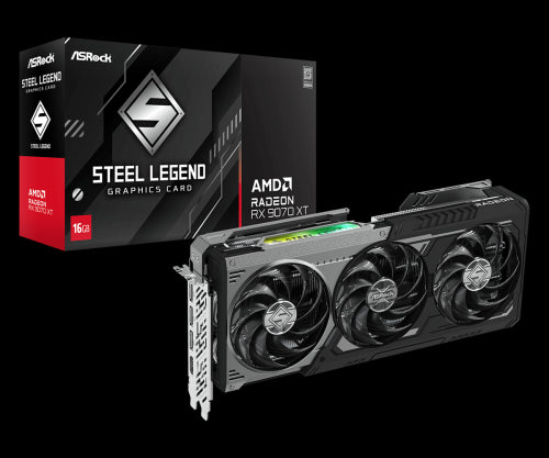 Asrock Radeon RX 9070 XT Steel Legend Dark AMD 16 GB GDDR6_5