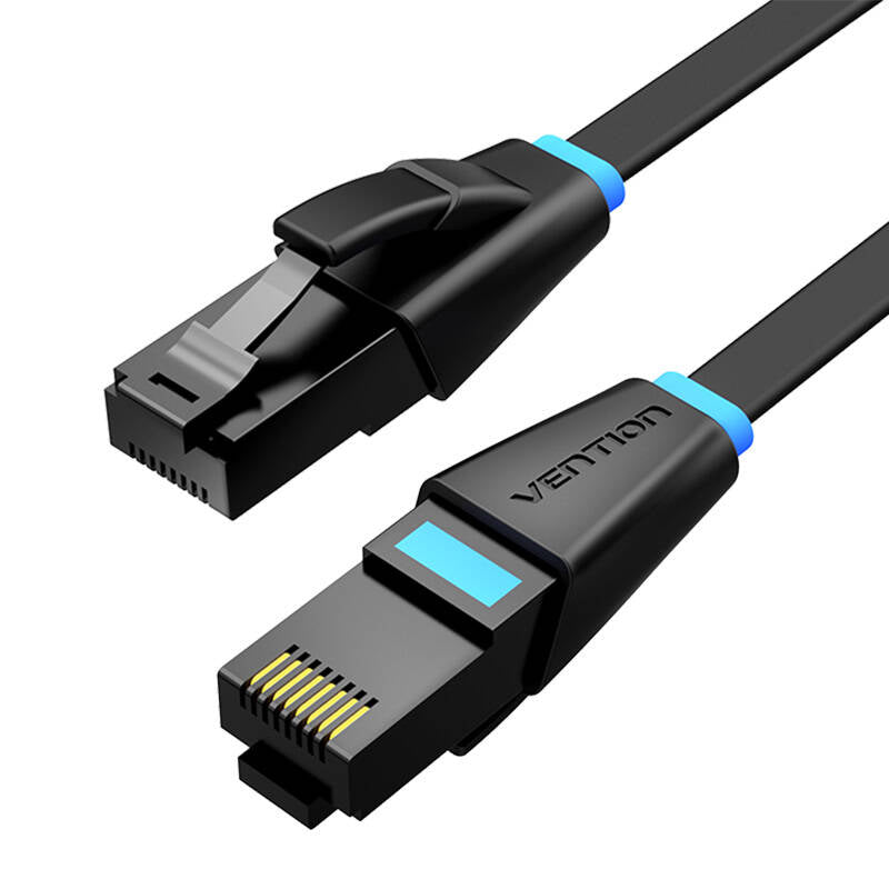 Flat Network Cable UTP CAT6 Vention IBJBF RJ45 Ethernet 1000Mbps 1m Black_2