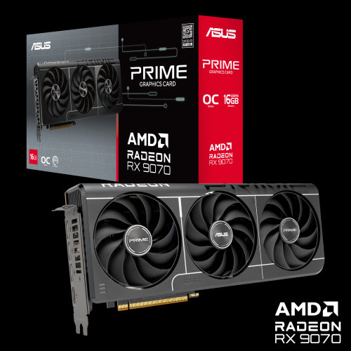 Gráfica ASUS Radeon RX 9070 OC PRIME EVO Edition 16GB / Preto / 90YV0MQ0-M0NA00_12