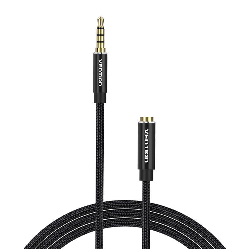 Cable Estéreo Vention BHCBH/ Jack 3.5 Macho - Jack 3.5 Hembra/ 2m/ Negro_1