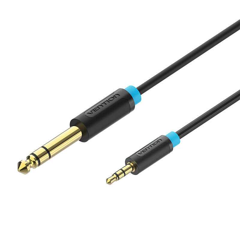 Audio Cable TRS 3.5mm to 6.35mm Vention BABBJ 5m, Black_1