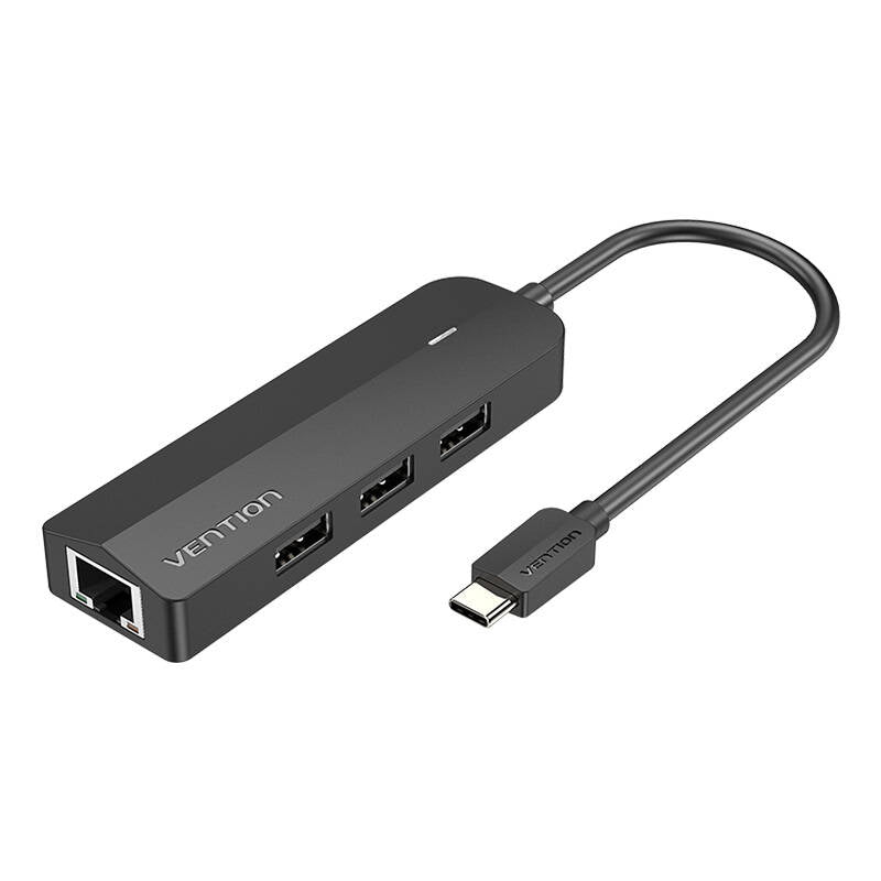 Docking USB Tipo-C Vention TGOBB/ 3xUSB/ 1xRJ45/ 1x Micro B PD/ Negro_1