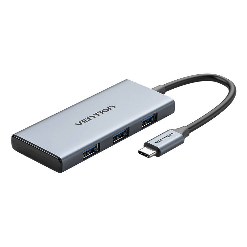 Docking USB Tipo-C Vention TOOHB/ 1xHDMI/ 3xUSB/ 1xLector Tarjetas SD y MicroSD/ Gris_1