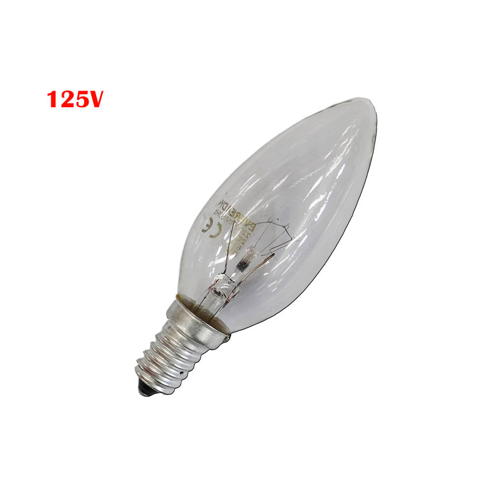 Lâmpada incandescente vela transparente 60w e14 125v (somente uso industrial)_0