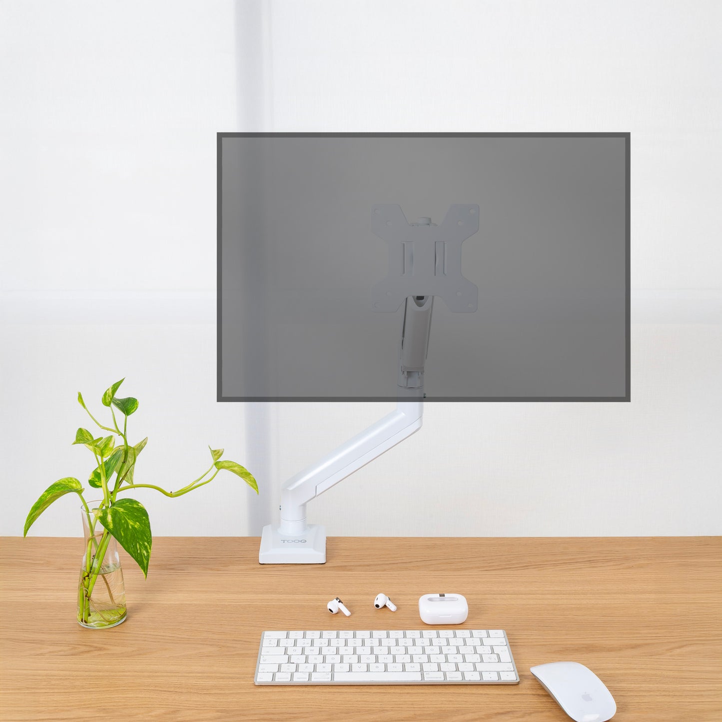 TooQ DB1334TNR-W soporte para monitor 86,4 cm (34") Escritorio Blanco_1