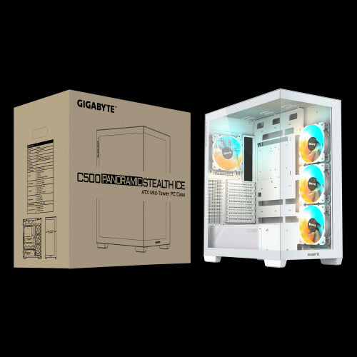 Tower-Gehäuse GIGABYTE C500 Panoramic Stealth Ice / Preto_7