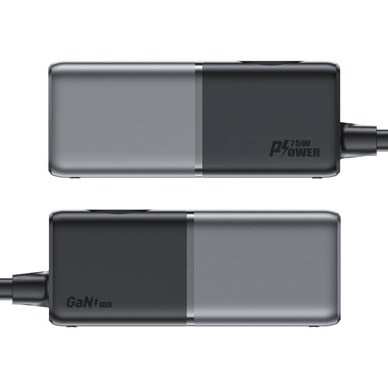 Acefast Z2 GaN 75W PD desktop charger 3x USB-C 2x USB-A - black and gray_6