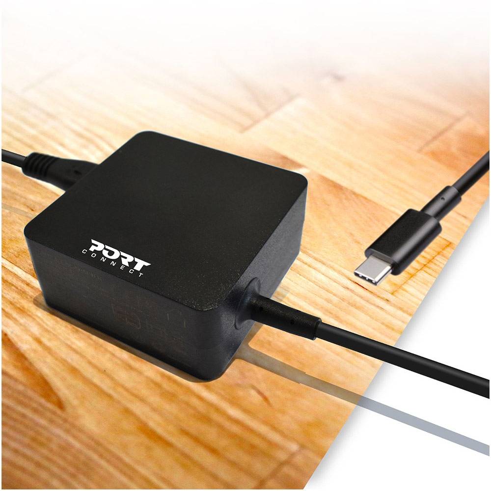 Carregador Universal Port Designs 45W USB Type-C EU Plug