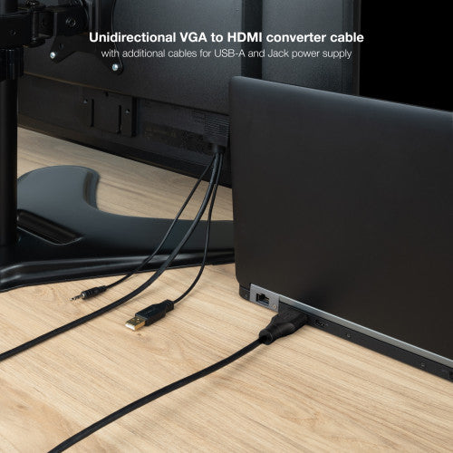 Cable Conversor Nanocable 10.15.4612/ HDMI Macho - VGA Macho/ Jack 3.5 Macho/ USB Macho/ 1.8m/ Negro_5