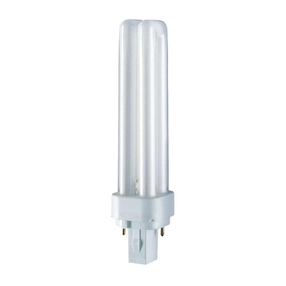 Lâmpada de baixo consumo 18 w 2 pinos pl-c g24d-2 6500 k 1200 lm luz fria 150 x 35 mm_0