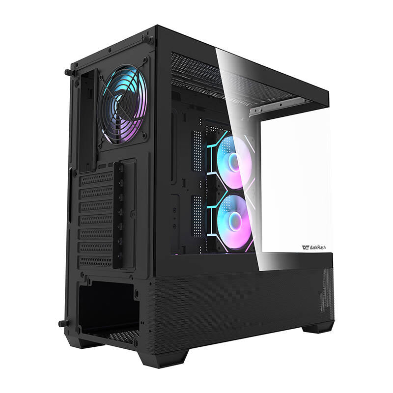 Darkflash DS900 AIR computer case (black) + 6 ARGB fans_5