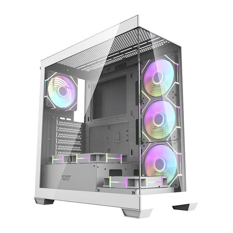Computer case Darkflash DS900 (white) + 7 ARGB Fans_0