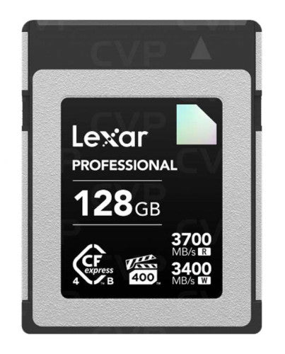 LEXAR 128GB PROFESSIONAL CFEXPRESS 4.0 TYPE-B CARD, UP TO 3700MB/S READ 3400MB/S WRITE. VPG 400_0