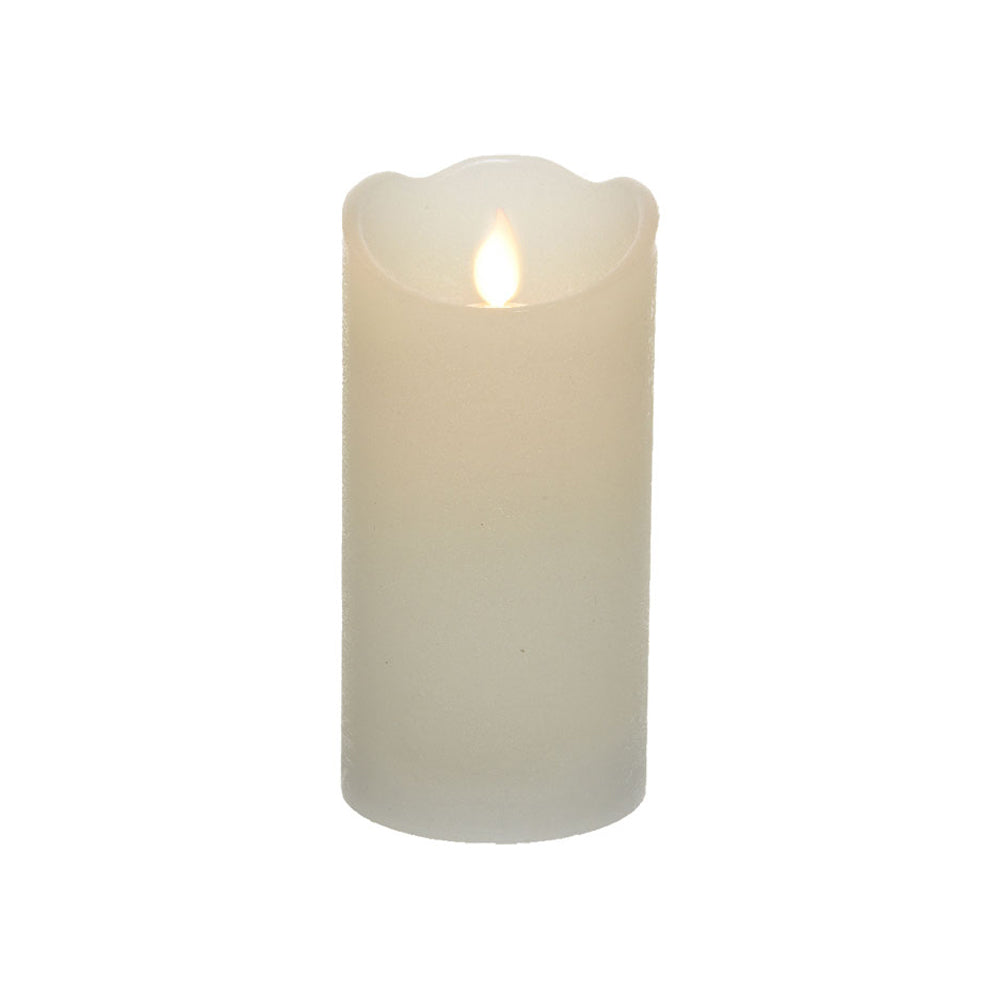 Vela de cera led branca, ø7,5 x 15 cm_0
